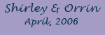 Shirley & Orrin